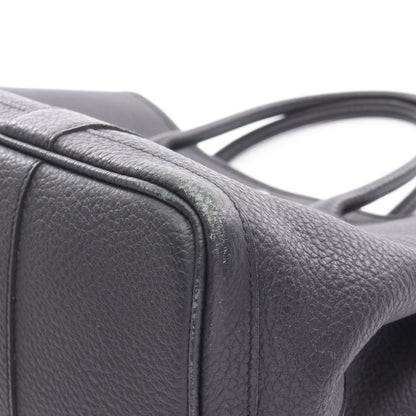 ガーデンパーティPM ハンドバッグ トートバッグ ヴァッシュカントリー ブラック シルバー金具 X刻印 エルメス バッグ HERMES