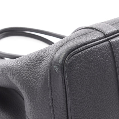 ガーデンパーティPM ハンドバッグ トートバッグ ヴァッシュカントリー ブラック シルバー金具 X刻印 エルメス バッグ HERMES