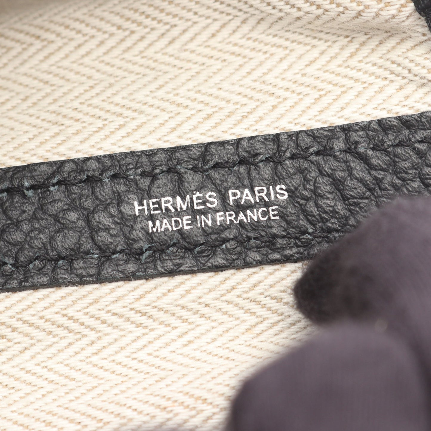 ガーデンパーティPM ハンドバッグ トートバッグ ヴァッシュカントリー ブラック シルバー金具 X刻印 エルメス バッグ HERMES