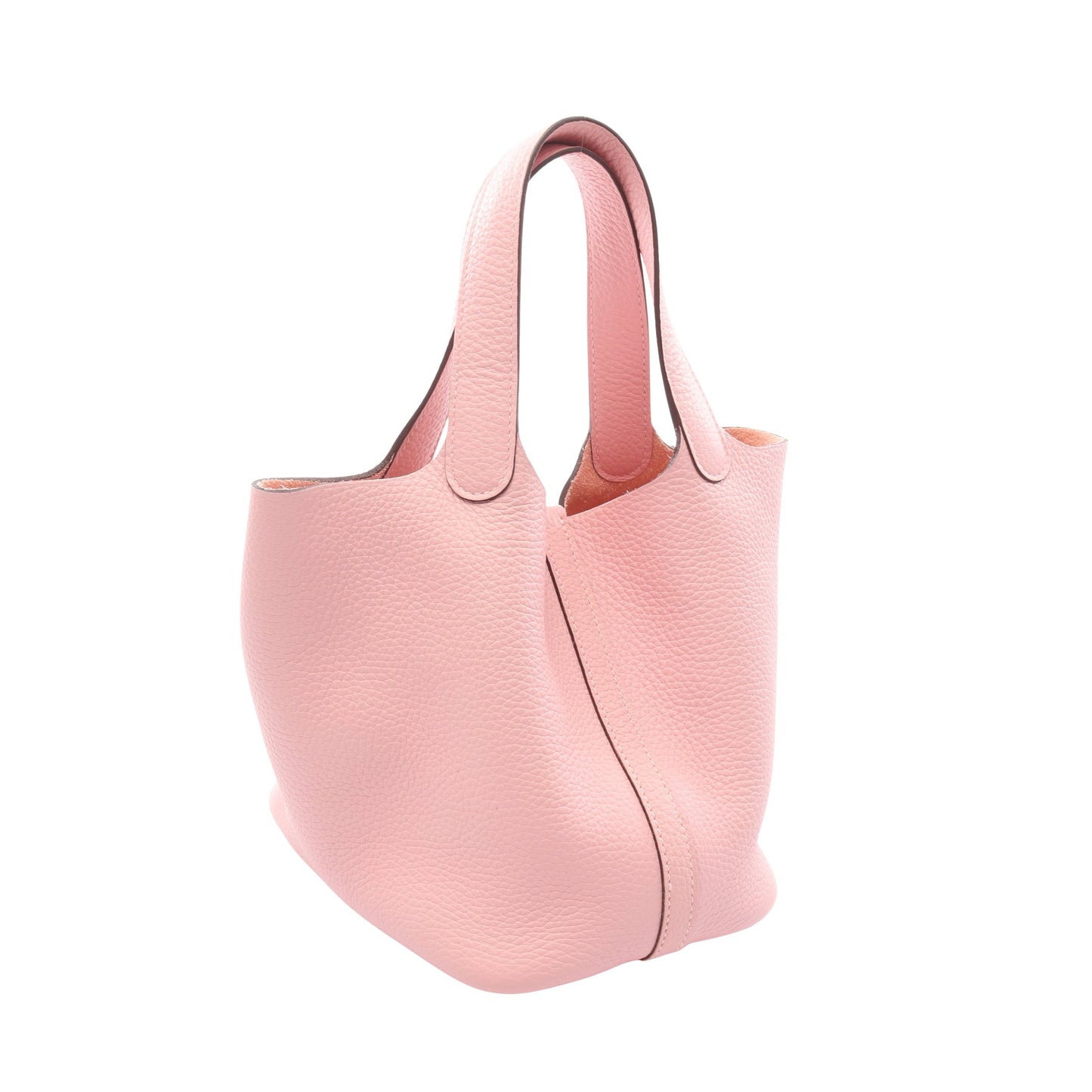 ピコタンロックPM ローズサクラ ハンドバッグ トリヨンクレマンス ライトピンク シルバー金具 B刻印 エルメス バッグ HERMES
