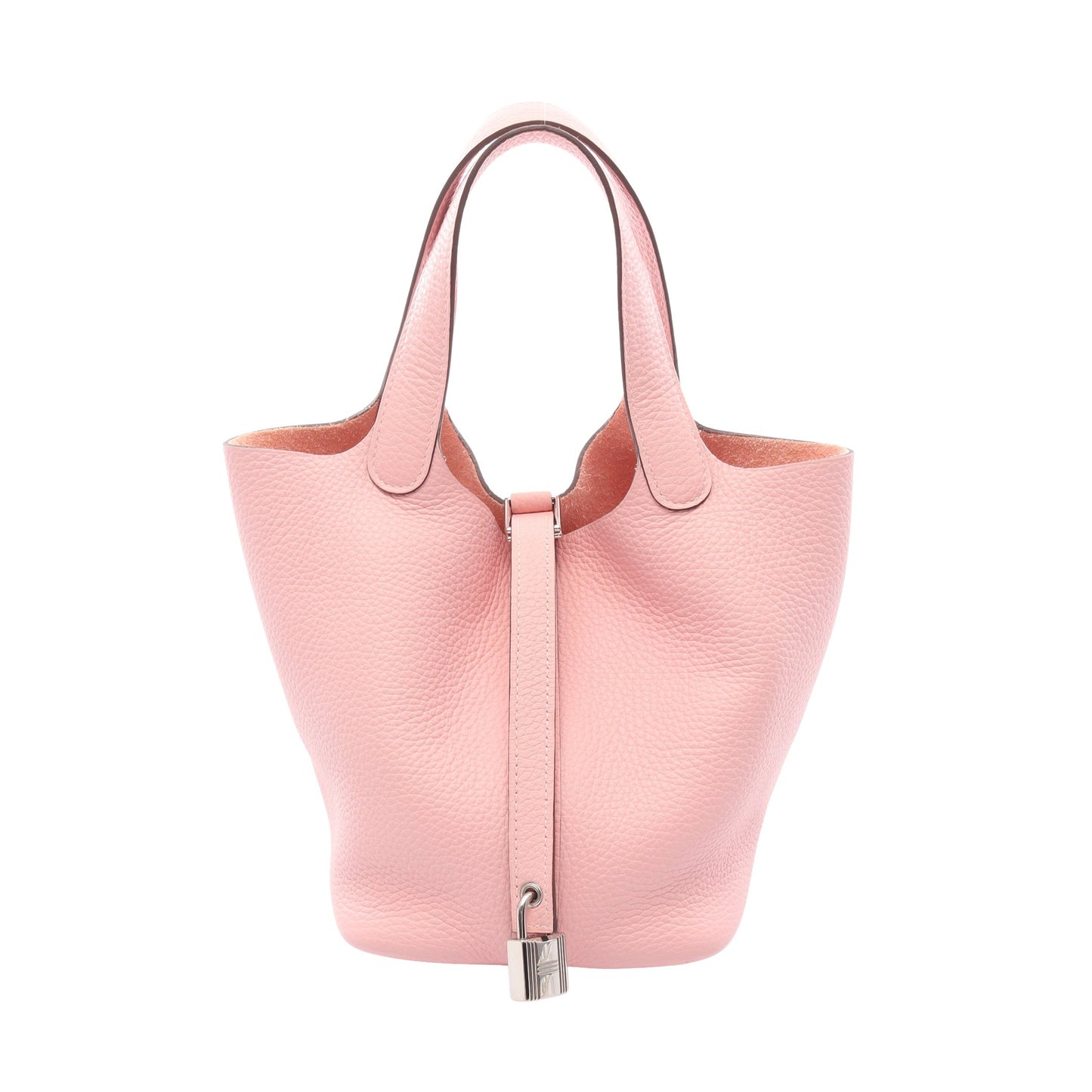 ピコタンロックPM ローズサクラ ハンドバッグ トリヨンクレマンス ライトピンク シルバー金具 B刻印 エルメス バッグ HERMES