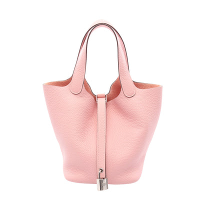 ピコタンロックPM ローズサクラ ハンドバッグ トリヨンクレマンス ライトピンク シルバー金具 B刻印 エルメス バッグ HERMES