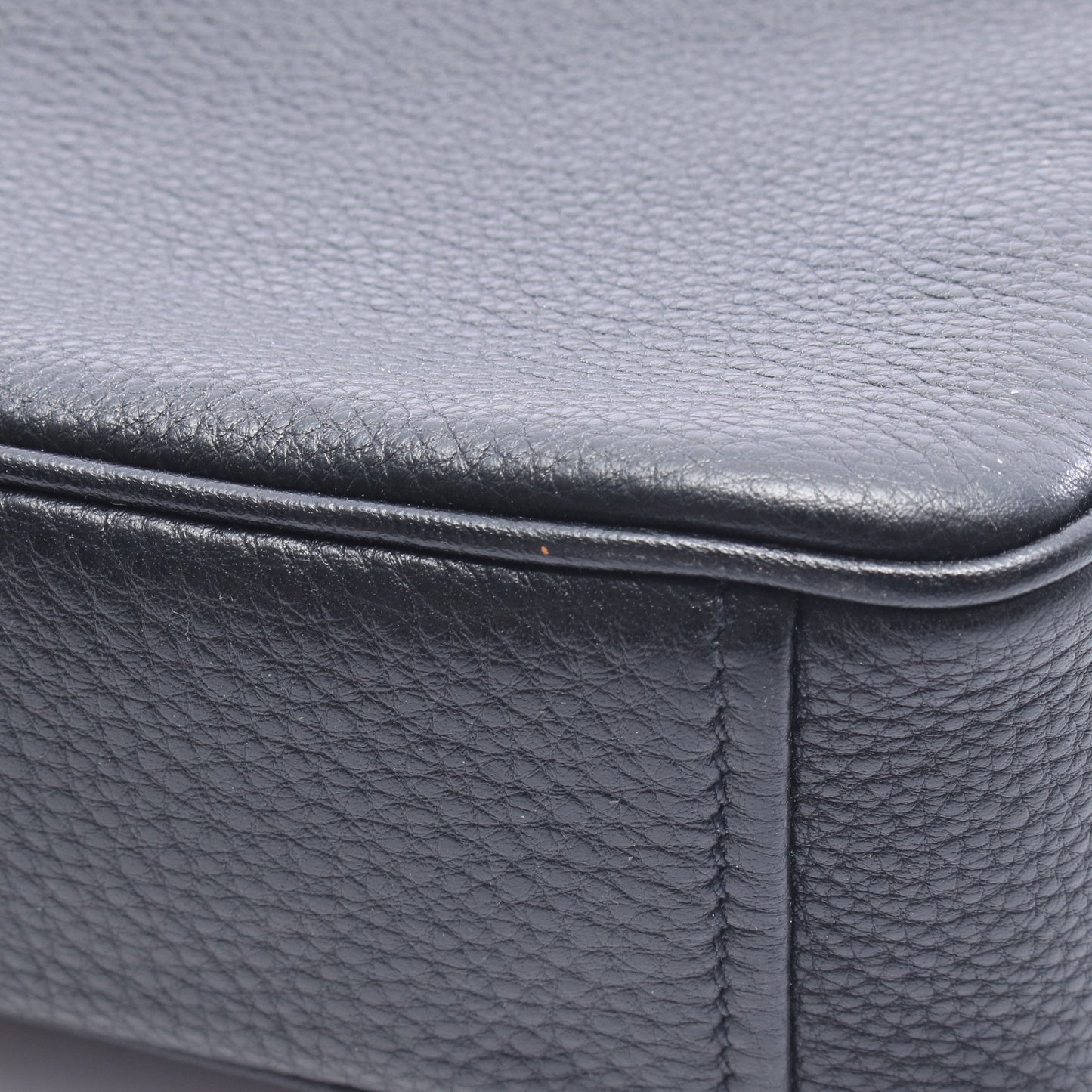 VITELLO PHENIX ショルダーバッグ レザー ブラック プラダ バッグ PRADA
