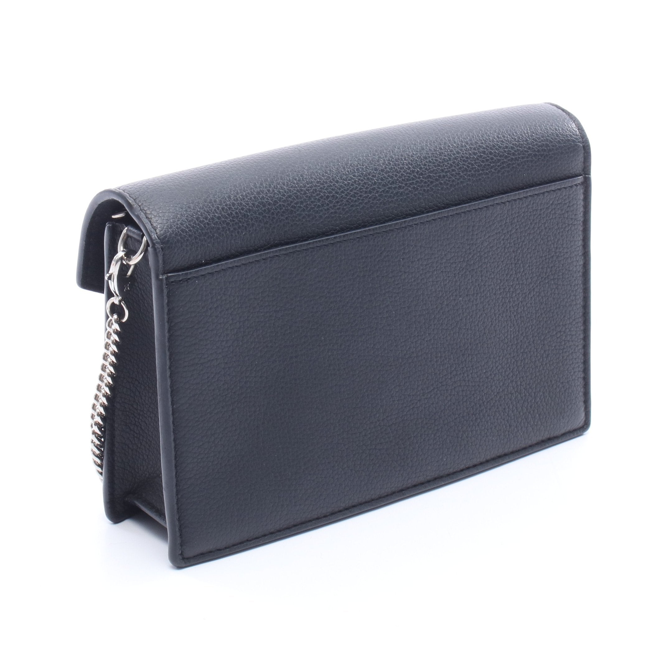 LOUIS VUITTON ルイ・ヴィトン ポシェット ロックミーチェーン ショルダーバッグ レザー ブラック  レディース【中古】 LOUIS VUITTON（ルイ・ヴィトン） ルイ ヴィトン ロックミー テンダー
