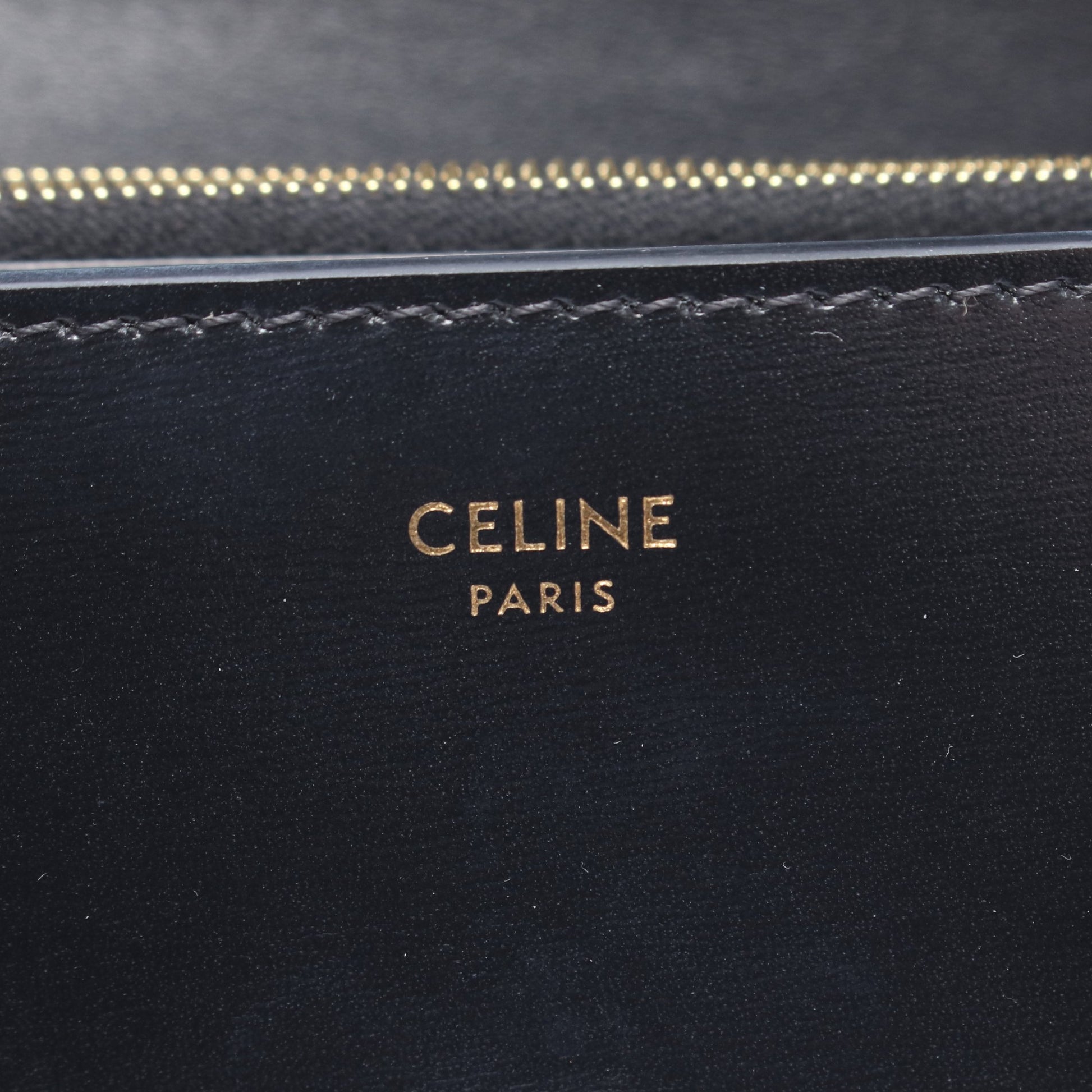 ラージウォレット トリオンフ 二つ折り長財布 レザー ブラック セリーヌ 財布・小物 CELINE
