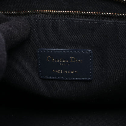 BOOK TOTE ブックトート スモール オブリーク 2WAY ハンドバッグ トートバッグ キャンバス レザー ネイビー ベージュ クリスチャンディオール バッグ Christian Dior