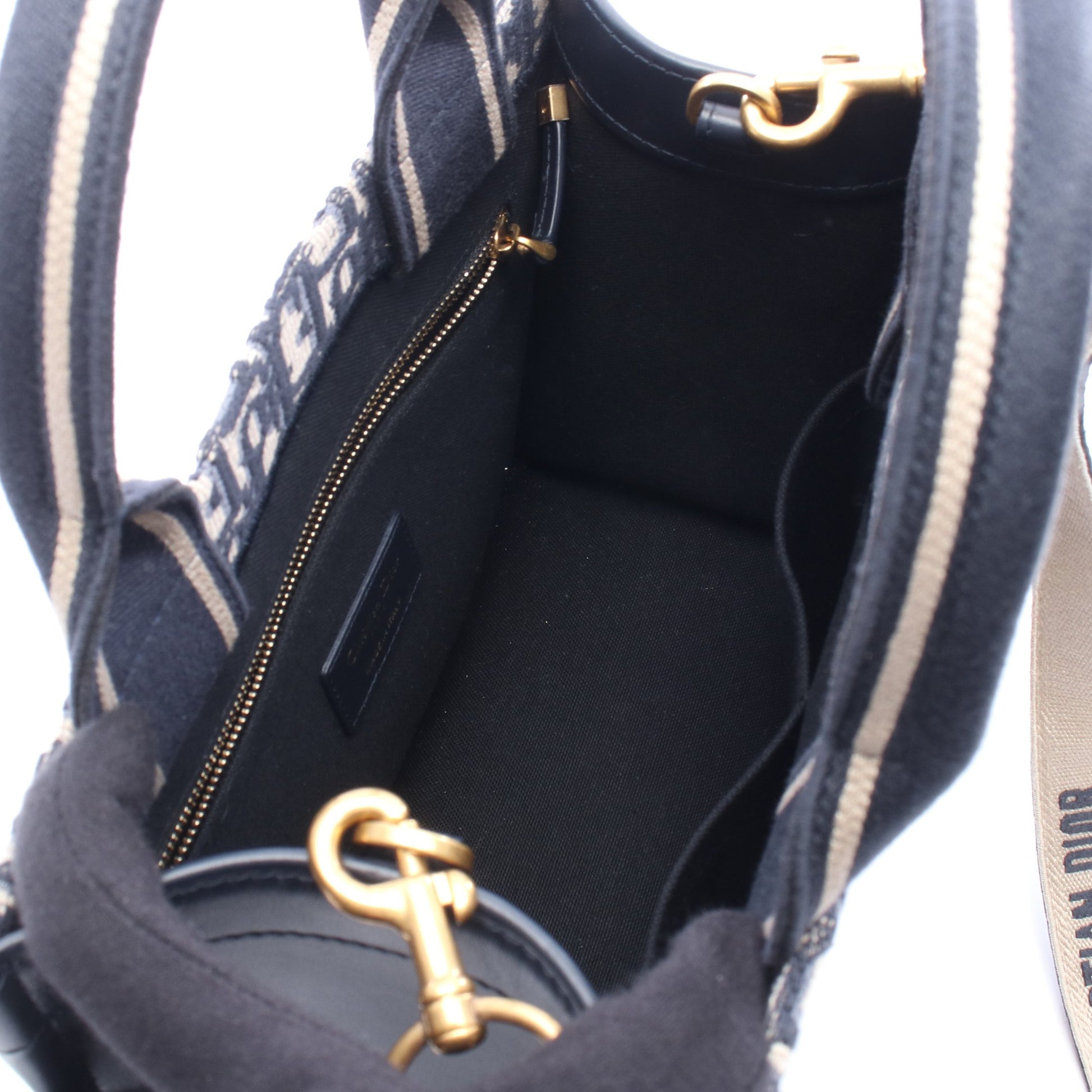 BOOK TOTE ブックトート スモール オブリーク 2WAY ハンドバッグ トートバッグ キャンバス レザー ネイビー ベージュ クリスチャンディオール バッグ Christian Dior