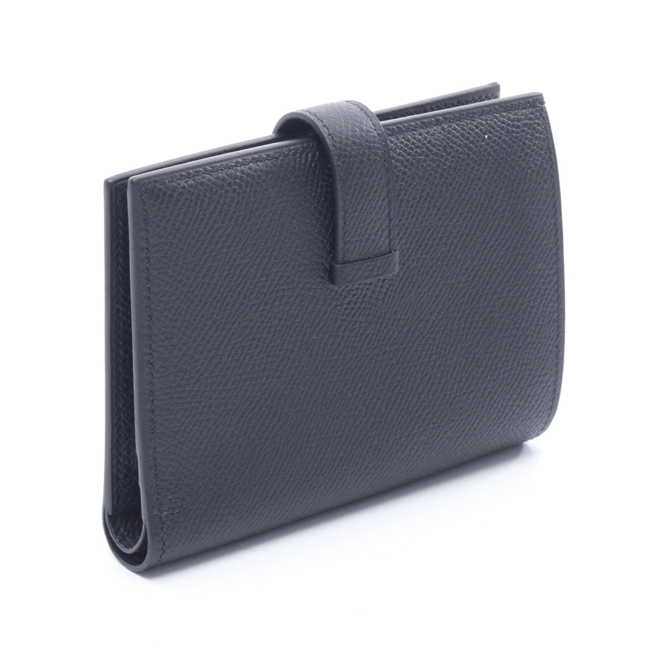 最終値下げ ベアンコンパクト エプソン ブラック シルバー金具 B刻印 HERMES（エルメス） 【新品未使用】エルメス ベアンコンパクト