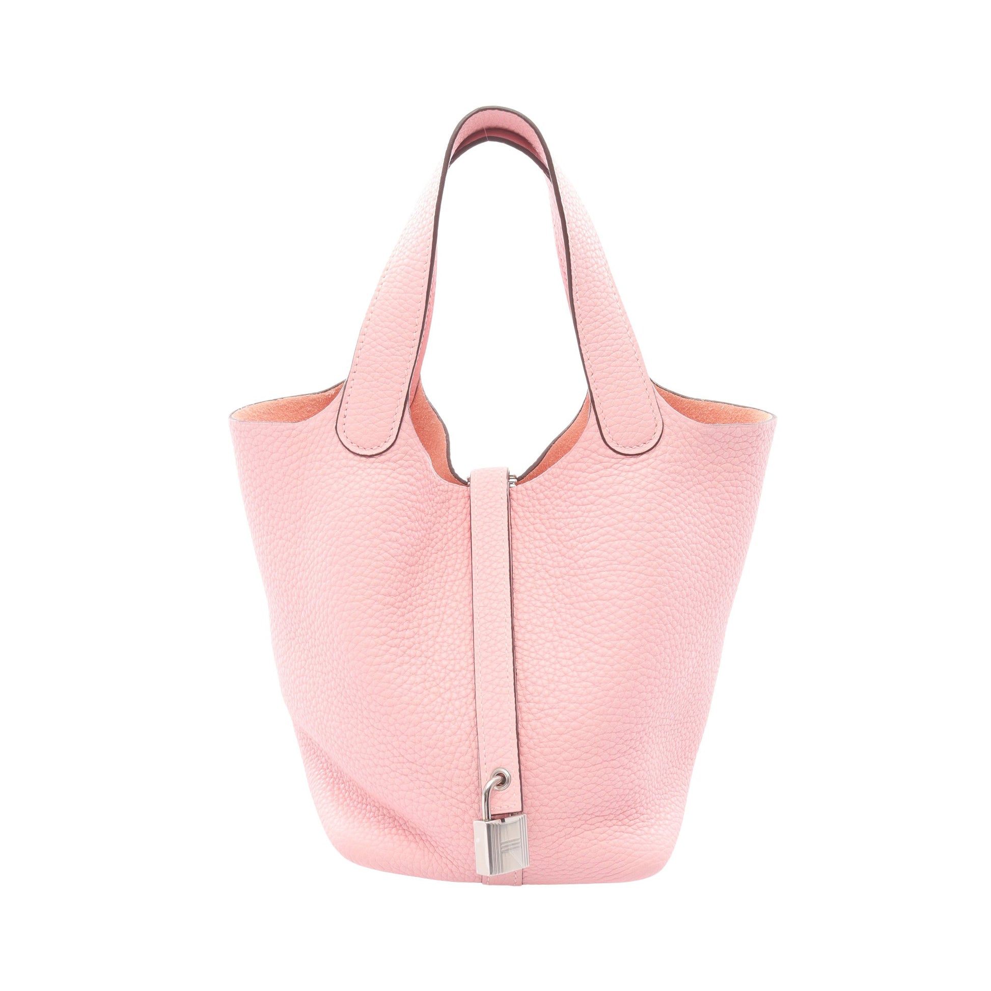 ピコタンロックPM ローズサクラ ハンドバッグ トリヨンクレマンス ライトピンク シルバー金具 Y刻印 エルメス バッグ HERMES