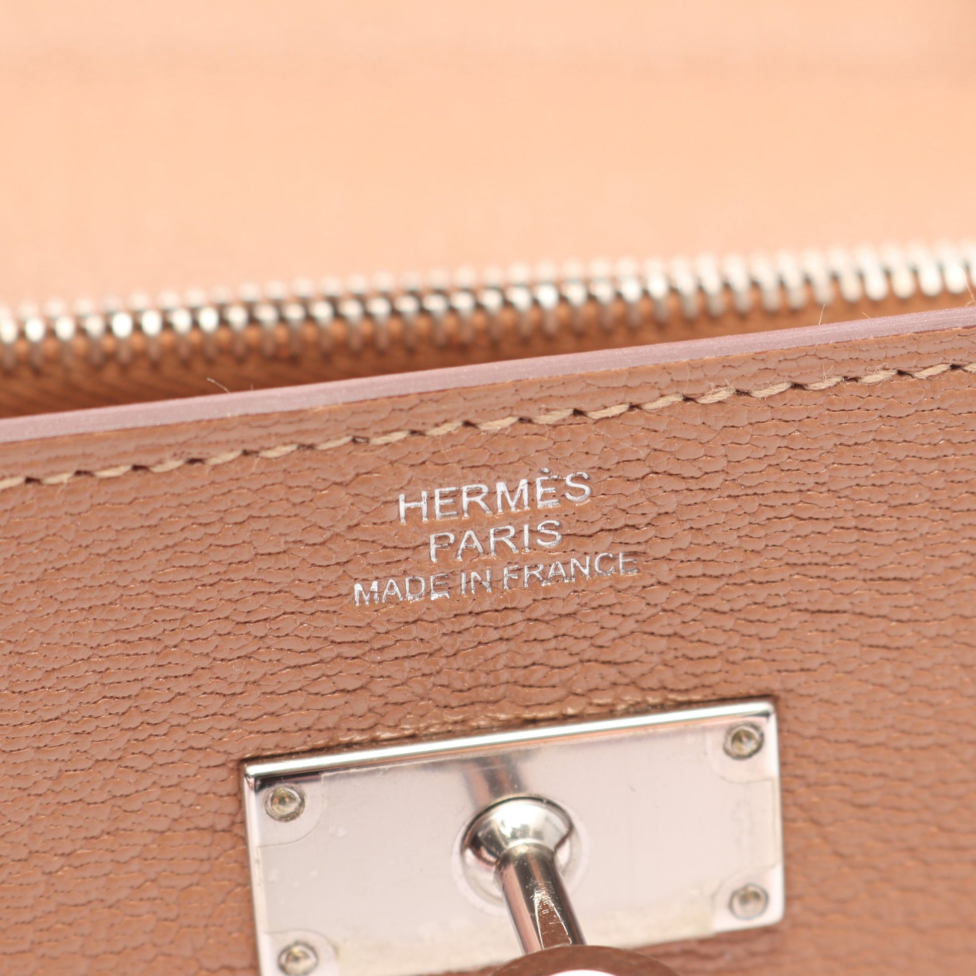 ケリートゥーゴー ショルダーウォレット シェーブル ピンクベージュ シルバー金具 Y刻印 エルメス バッグ HERMES