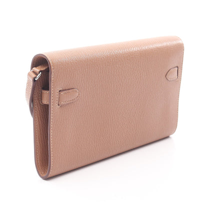 ケリートゥーゴー ショルダーウォレット シェーブル ピンクベージュ シルバー金具 Y刻印 エルメス バッグ HERMES