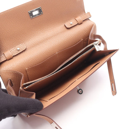 ケリートゥーゴー ショルダーウォレット シェーブル ピンクベージュ シルバー金具 Y刻印 エルメス バッグ HERMES