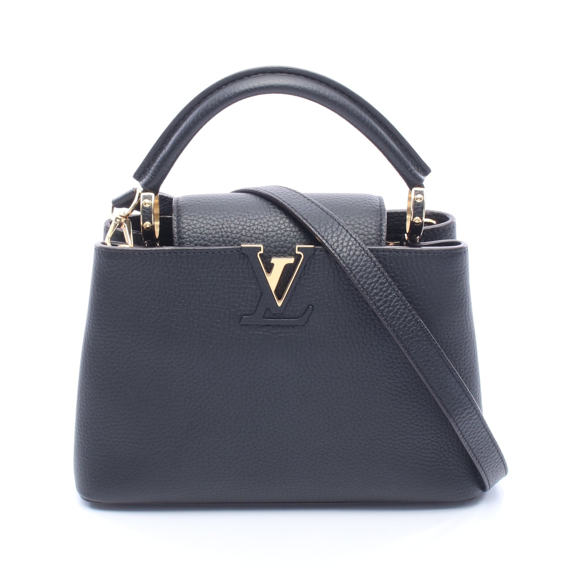 カプシーヌBB ノワール 2WAY ハンドバッグ レザー ブラック ルイヴィトン バッグ LOUIS VUITTON