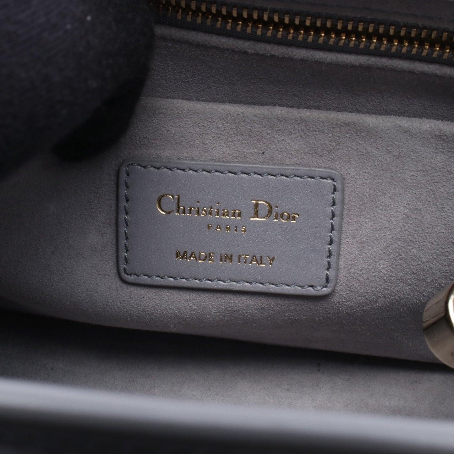 レディ 95.22 スモール カナージュ 2WAY ハンドバッグ レザー グレー クリスチャンディオール バッグ Christian Dior