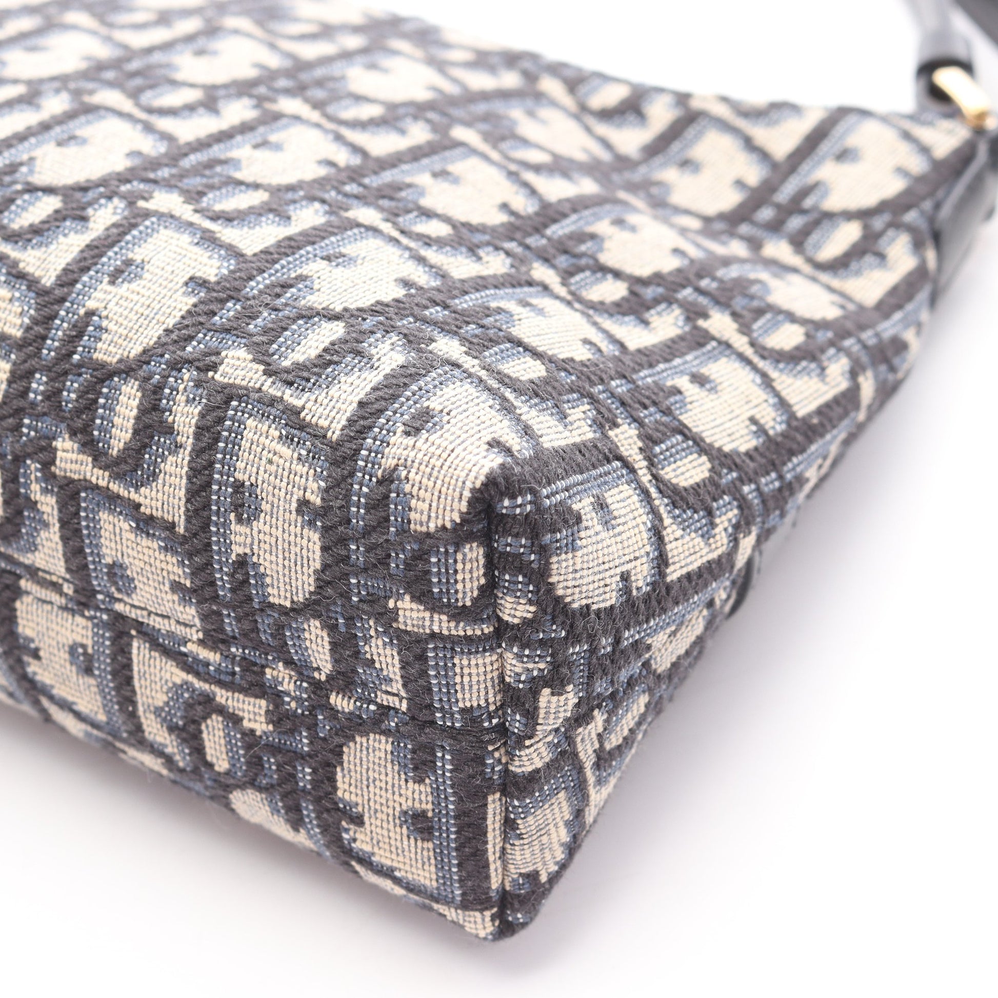 30 Montaigne Cigale オブリーク ハンドバッグ キャンバス レザー ベージュ ネイビー クリスチャンディオール バッグ Christian Dior