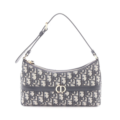 30 Montaigne Cigale オブリーク ハンドバッグ キャンバス レザー ベージュ ネイビー クリスチャンディオール バッグ Christian Dior