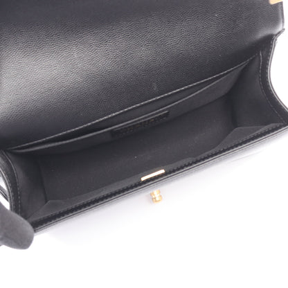 ボーイシャネル チェーンショルダーバッグ キャビアスキン ブラック ゴールド金具 シャネル バッグ CHANEL