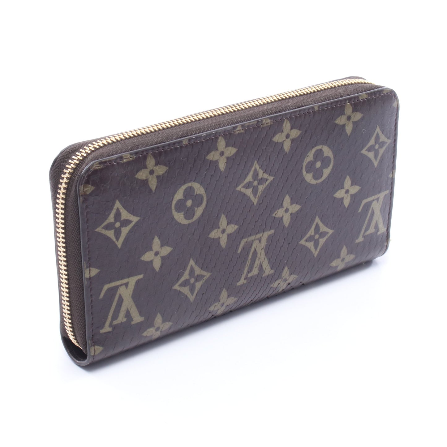 ジッピーウォレット モノグラム ラウンドファスナー長財布 パイソン ブラウン ルイヴィトン 財布・小物 LOUIS VUITTON