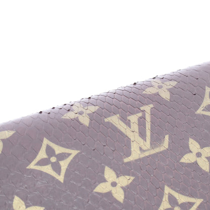ジッピーウォレット モノグラム ラウンドファスナー長財布 パイソン ブラウン ルイヴィトン 財布・小物 LOUIS VUITTON