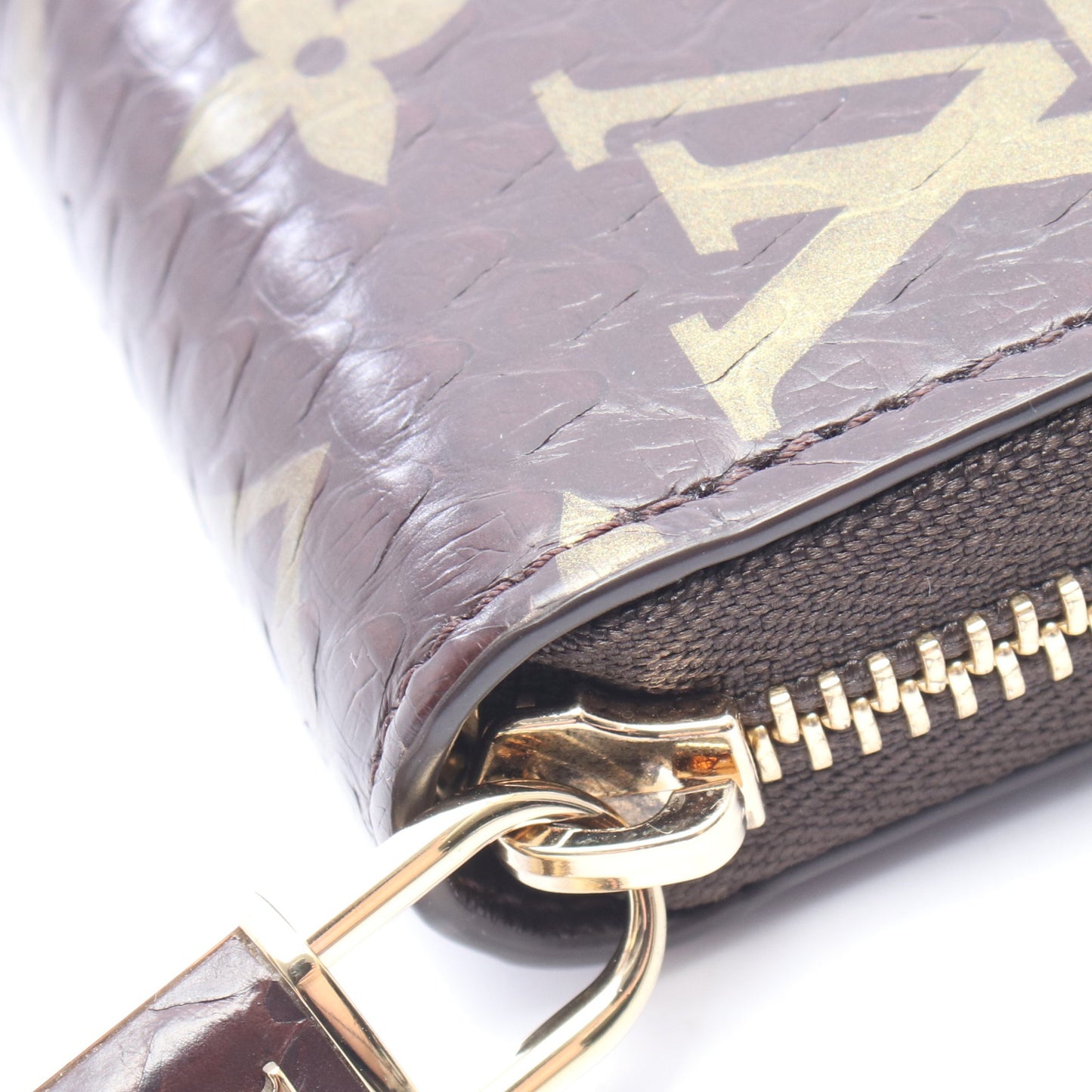 ジッピーウォレット モノグラム ラウンドファスナー長財布 パイソン ブラウン ルイヴィトン 財布・小物 LOUIS VUITTON