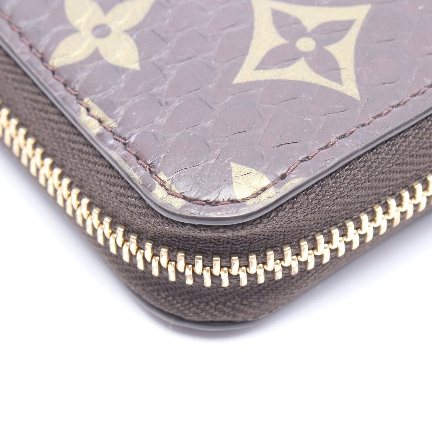 ジッピーウォレット モノグラム ラウンドファスナー長財布 パイソン ブラウン ルイヴィトン 財布・小物 LOUIS VUITTON