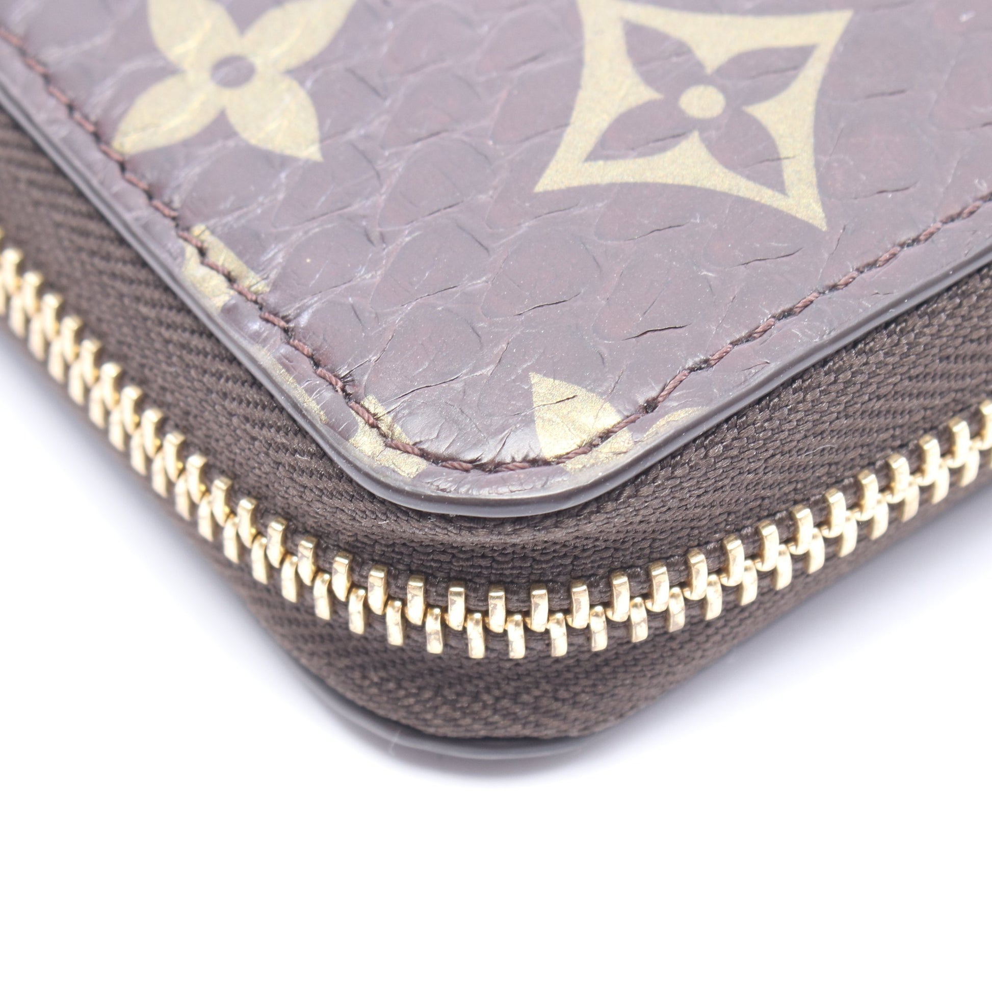ジッピーウォレット モノグラム ラウンドファスナー長財布 パイソン ブラウン ルイヴィトン 財布・小物 LOUIS VUITTON