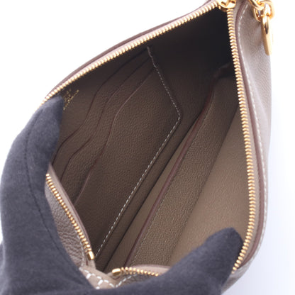 ジップアンゴー トゥーゴー シェーヌダンクル エトゥープ ショルダーバッグ エバーカラー グレーブラウン ゴールド金具 K刻印 エルメス バッグ HERMES