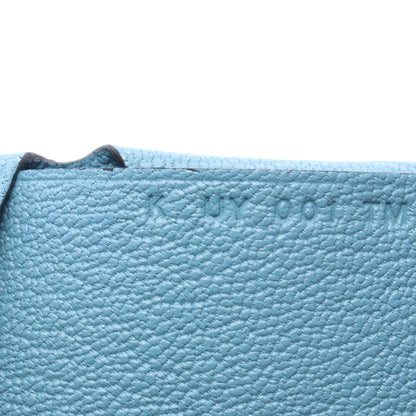 カルヴィデュオ ニューブルージーン コインケース シェーブル ブルー シルバー金具 K刻印 エルメス 財布・小物 HERMES