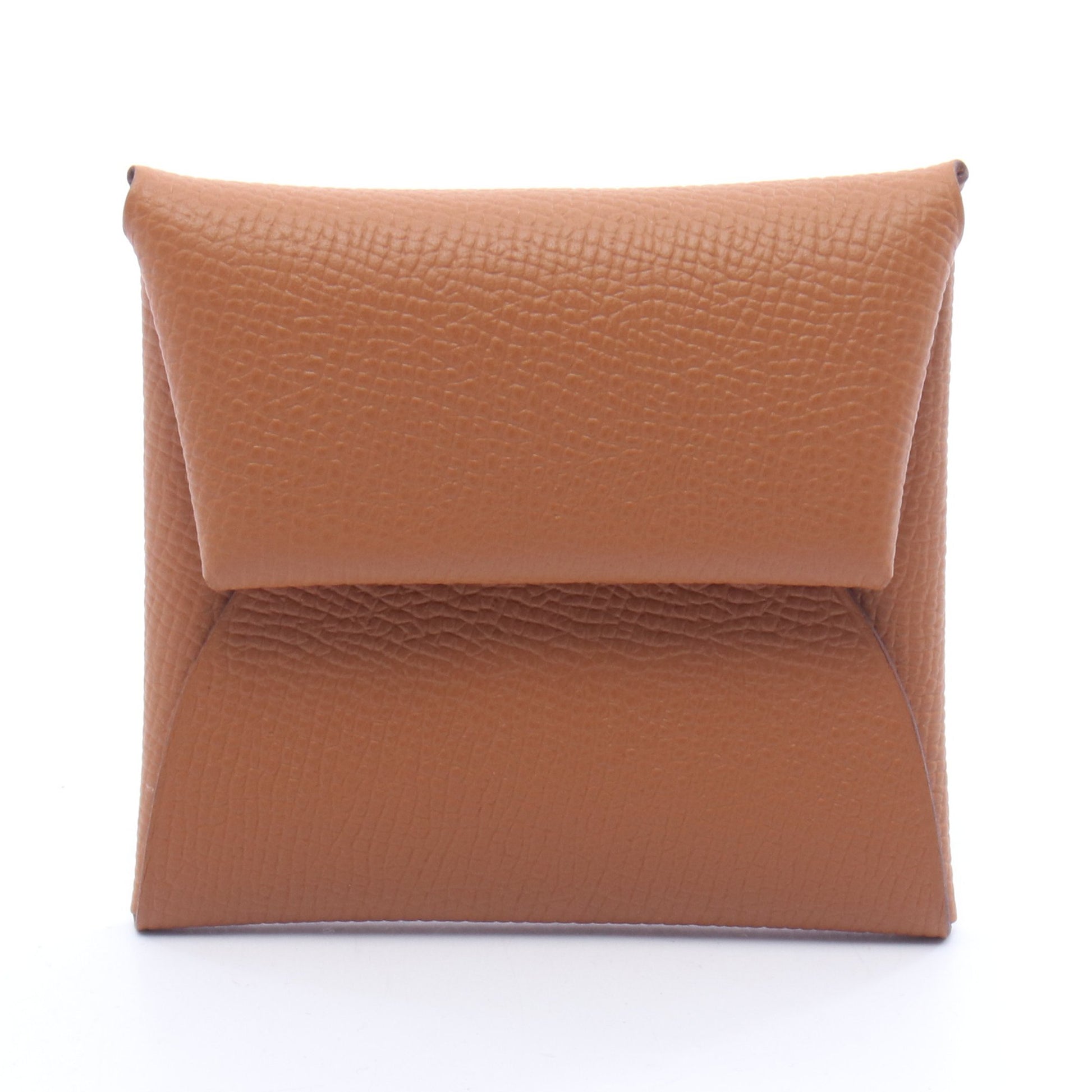 バスティア ゴールド コインケース ヴォーエプソン ブラウン シルバー金具 B刻印 エルメス 財布・小物 HERMES