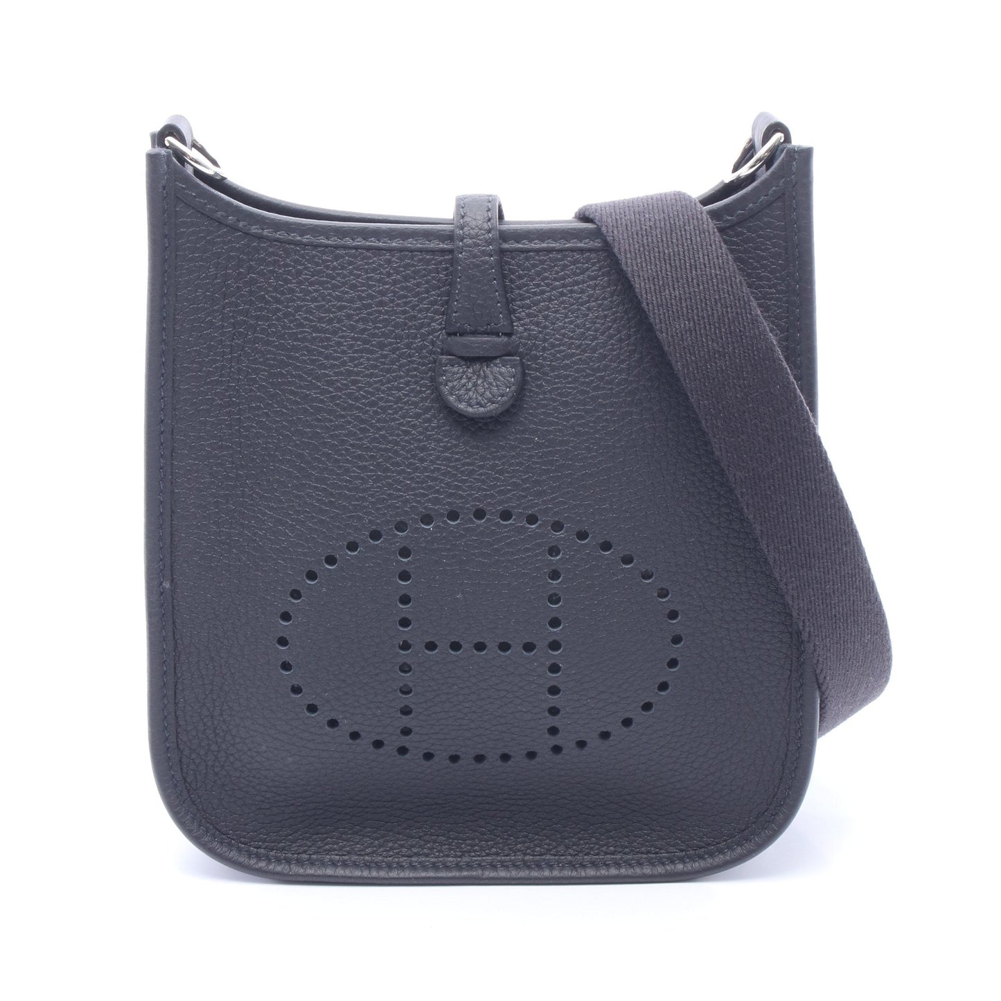 エヴリンTPM キャバン ショルダーバッグ トリヨンクレマンス ダークネイビー シルバー金具 K刻印 エルメス バッグ HERMES