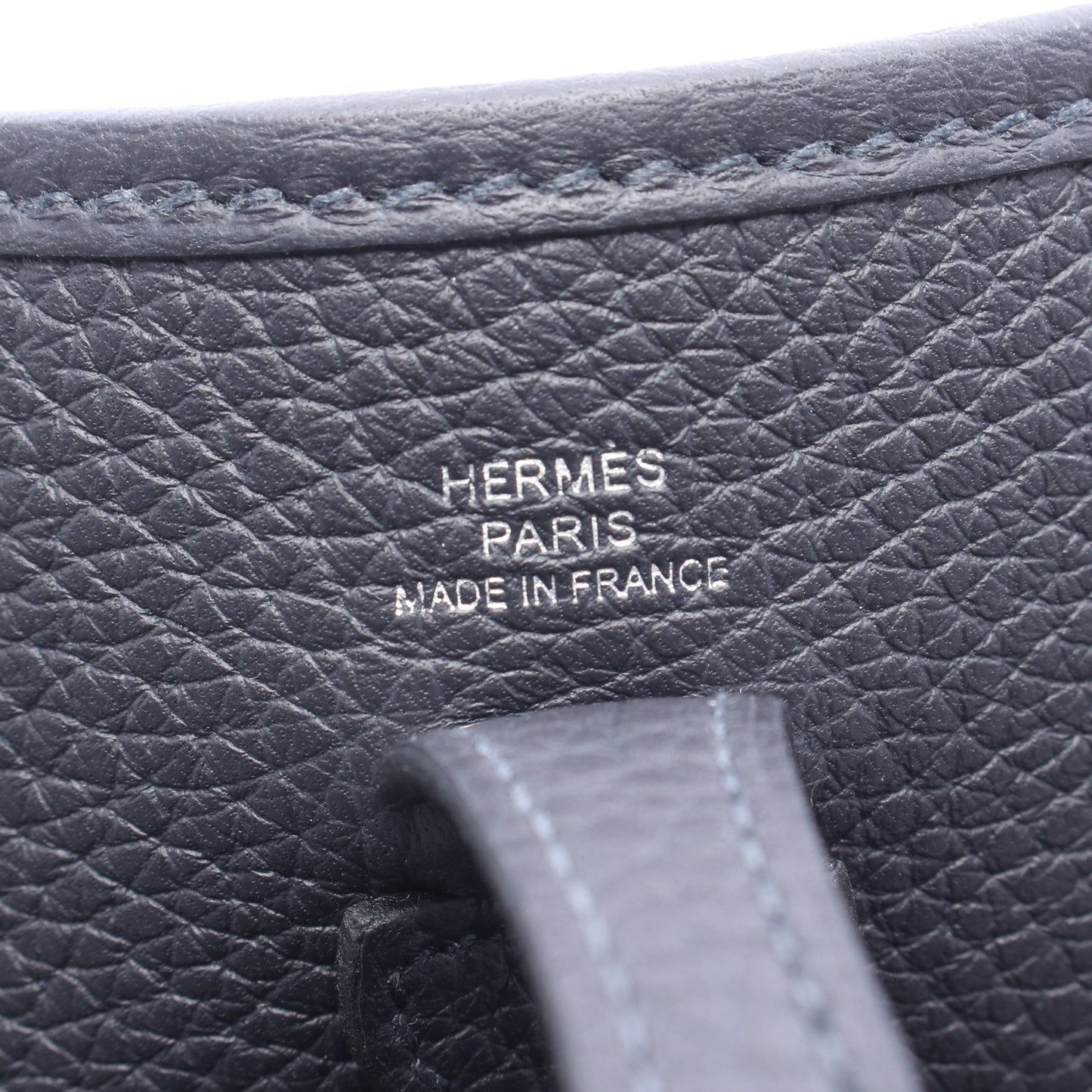 エヴリンTPM キャバン ショルダーバッグ トリヨンクレマンス ダークネイビー シルバー金具 K刻印 エルメス バッグ HERMES