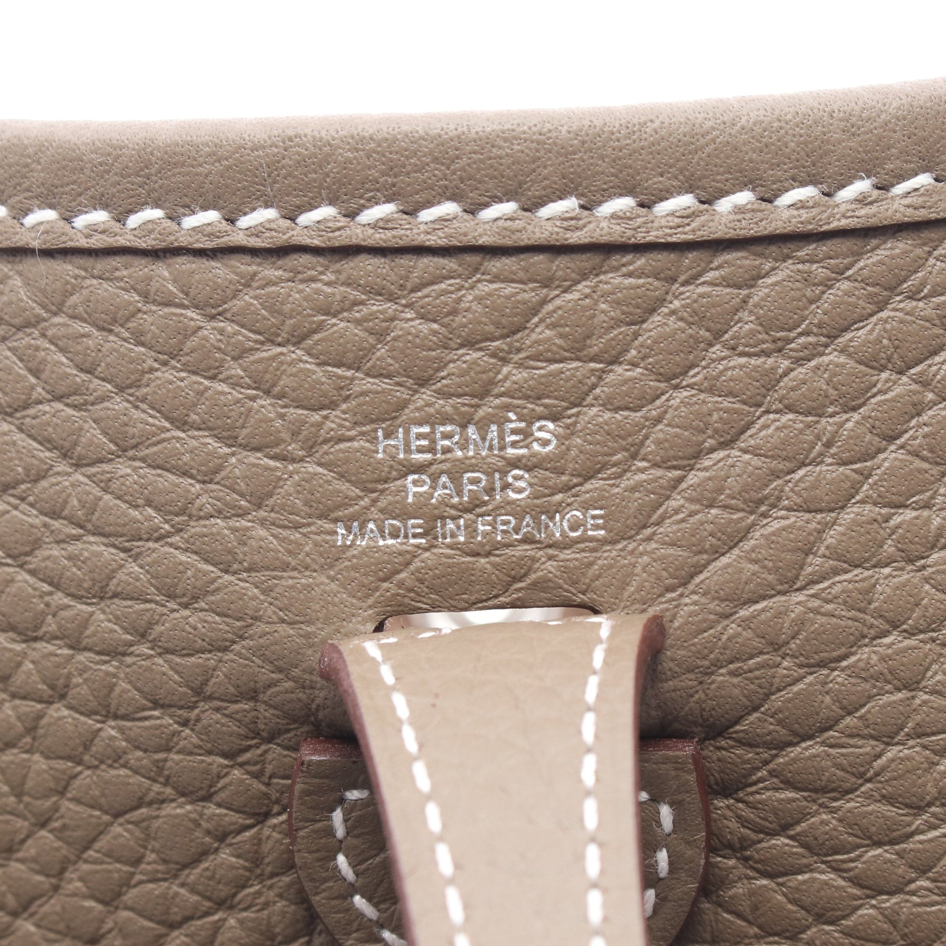 エヴリンTPM エトゥープ ショルダーバッグ トリヨンクレマンス グレーブラウン シルバー金具 K刻印 エルメス バッグ HERMES