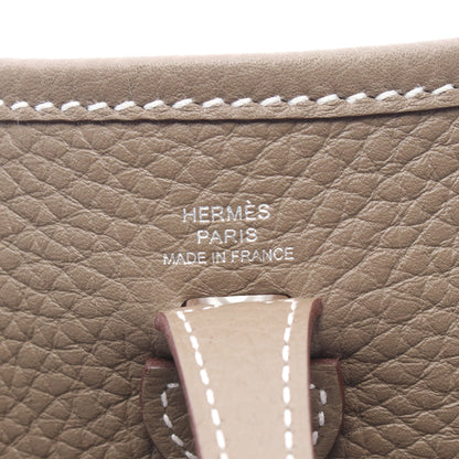 エヴリンTPM エトゥープ ショルダーバッグ トリヨンクレマンス グレーブラウン シルバー金具 K刻印 エルメス バッグ HERMES