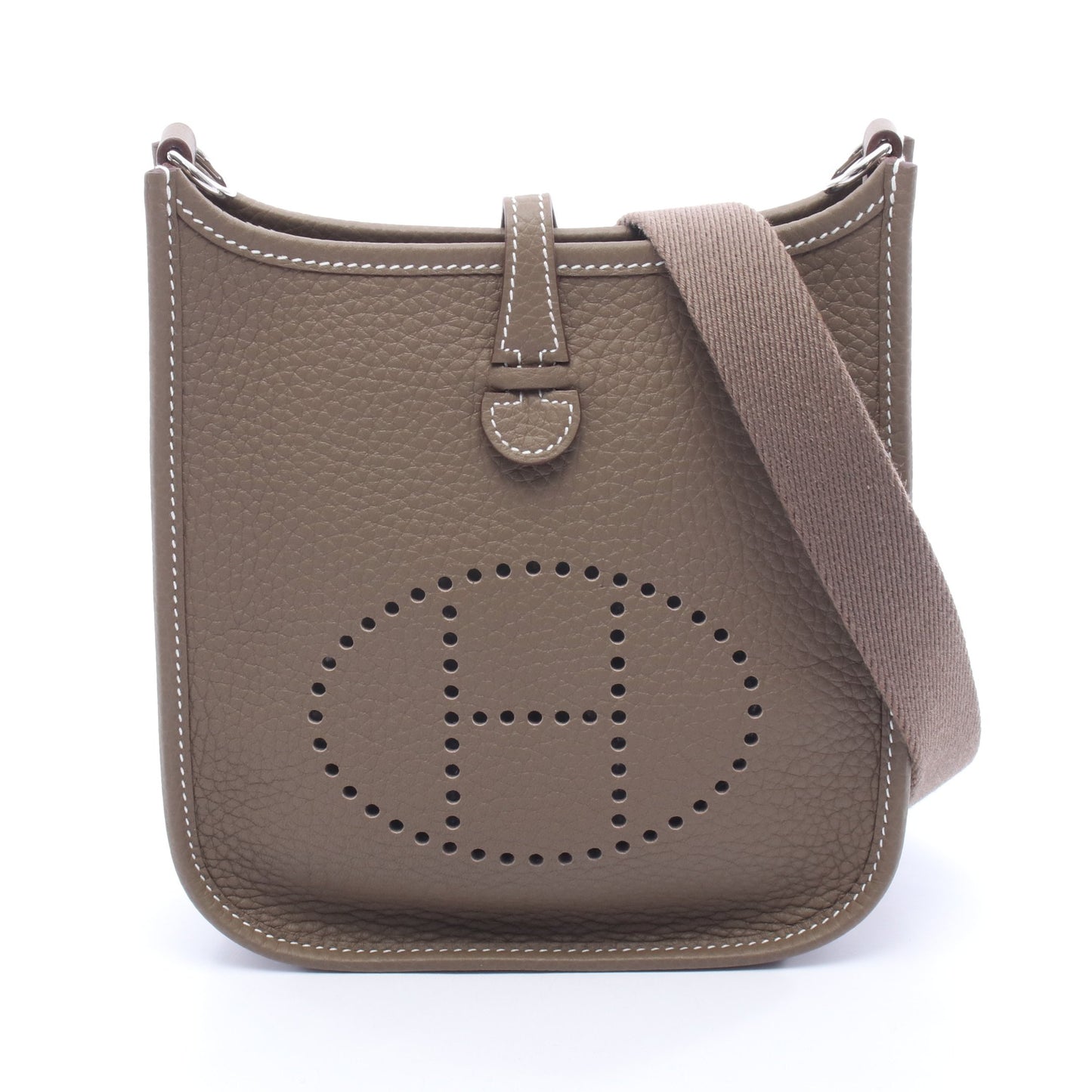 エヴリンTPM エトゥープ ショルダーバッグ トリヨンクレマンス グレーブラウン シルバー金具 K刻印 エルメス バッグ HERMES