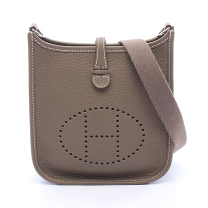 エヴリンTPM エトゥープ ショルダーバッグ トリヨンクレマンス グレーブラウン シルバー金具 K刻印 エルメス バッグ HERMES
