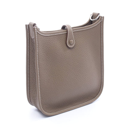 エヴリンTPM エトゥープ ショルダーバッグ トリヨンクレマンス グレーブラウン シルバー金具 K刻印 エルメス バッグ HERMES