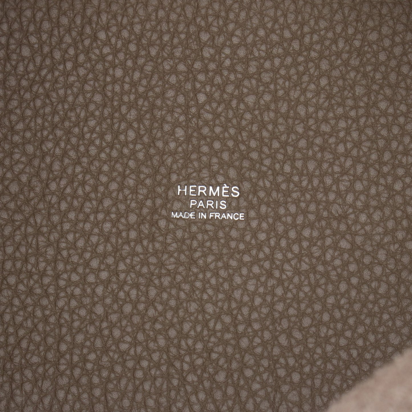 ピコタンロックPM エトゥープ ハンドバッグ トリヨンクレマンス グレーブラウン シルバー金具 K刻印 エルメス バッグ HERMES