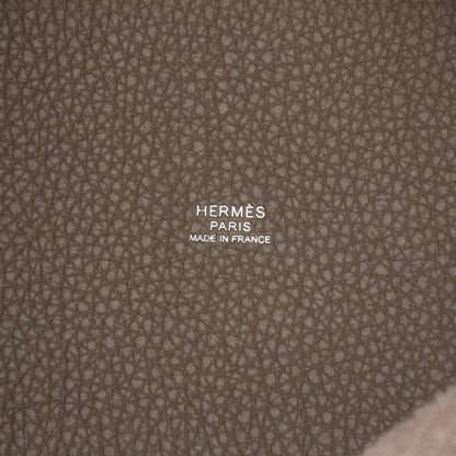 ピコタンロックPM エトゥープ ハンドバッグ トリヨンクレマンス グレーブラウン シルバー金具 K刻印 エルメス バッグ HERMES