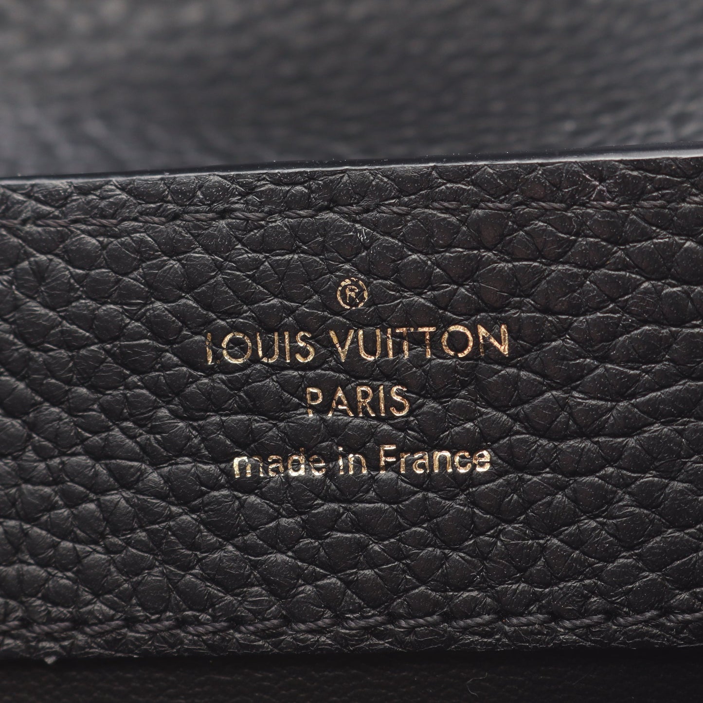 カプシーヌMINI 2WAY ハンドバッグ トリヨンレザー ブラック ルイヴィトン バッグ LOUIS VUITTON
