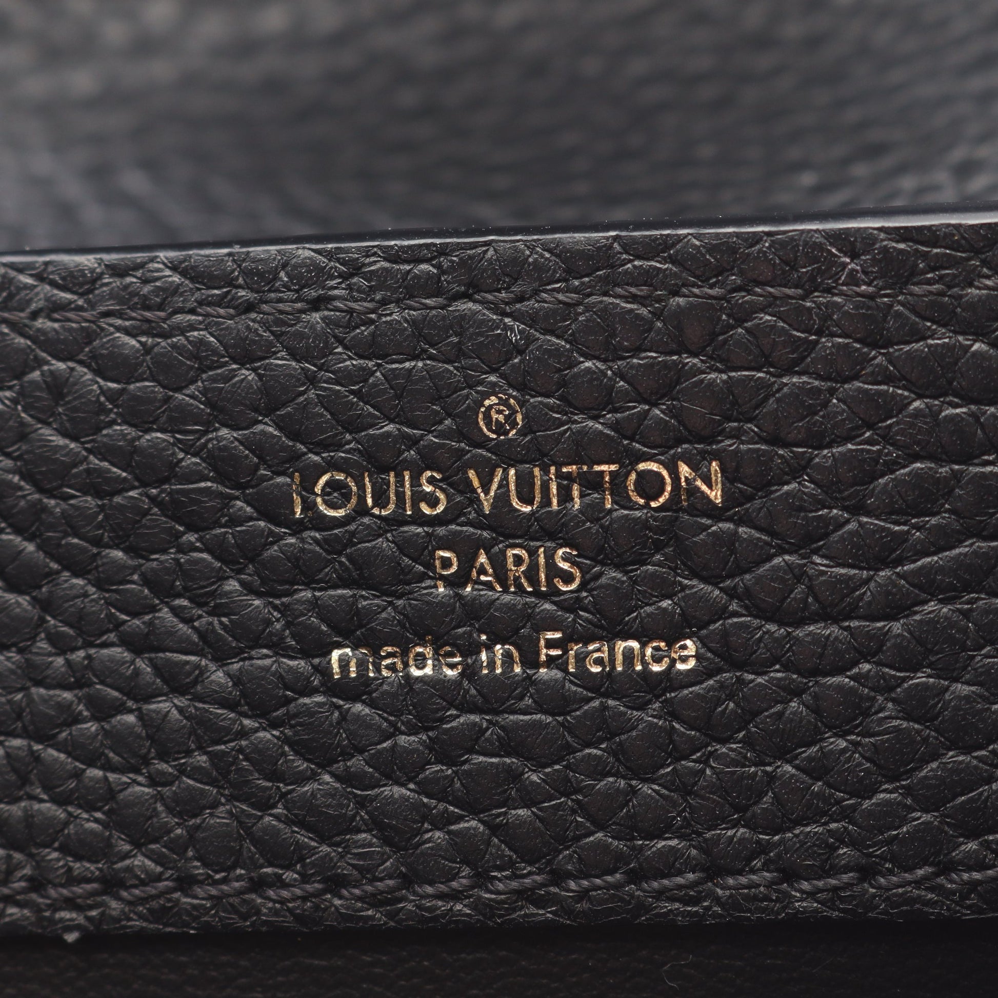 カプシーヌMINI 2WAY ハンドバッグ トリヨンレザー ブラック ルイヴィトン バッグ LOUIS VUITTON