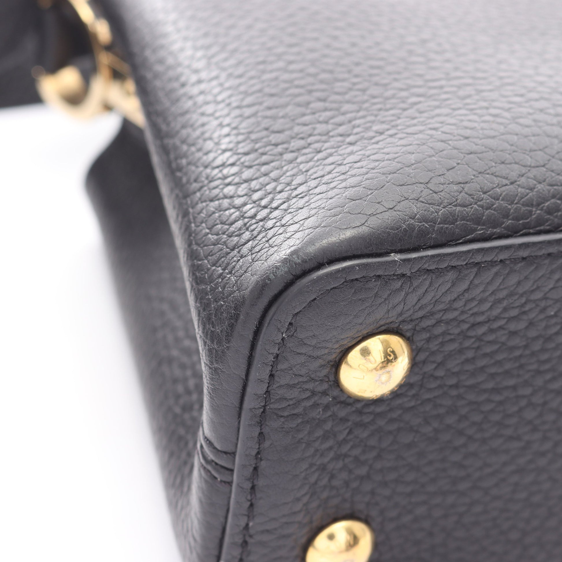 カプシーヌMINI 2WAY ハンドバッグ トリヨンレザー ブラック ルイヴィトン バッグ LOUIS VUITTON