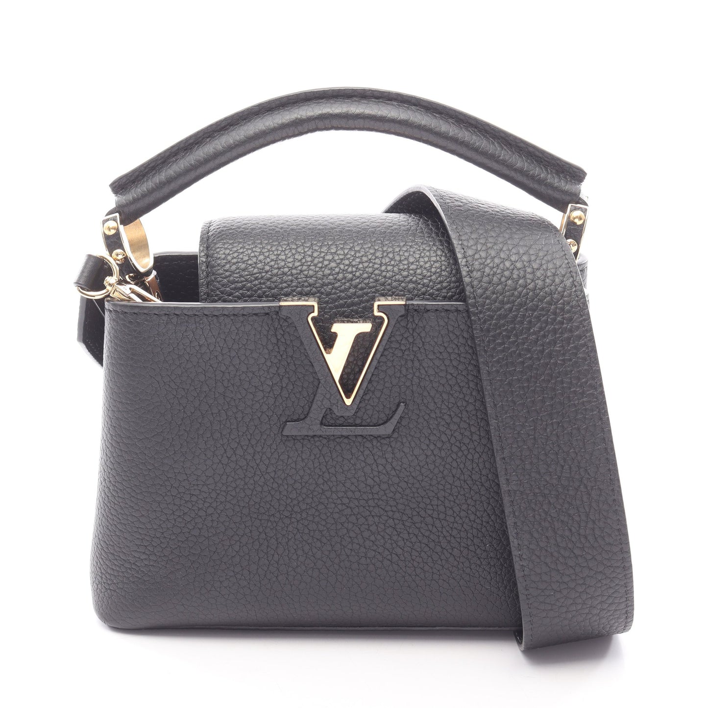 カプシーヌMINI 2WAY ハンドバッグ トリヨンレザー ブラック ルイヴィトン バッグ LOUIS VUITTON