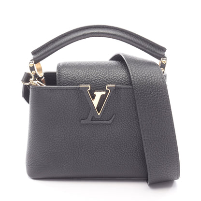 カプシーヌMINI 2WAY ハンドバッグ トリヨンレザー ブラック ルイヴィトン バッグ LOUIS VUITTON