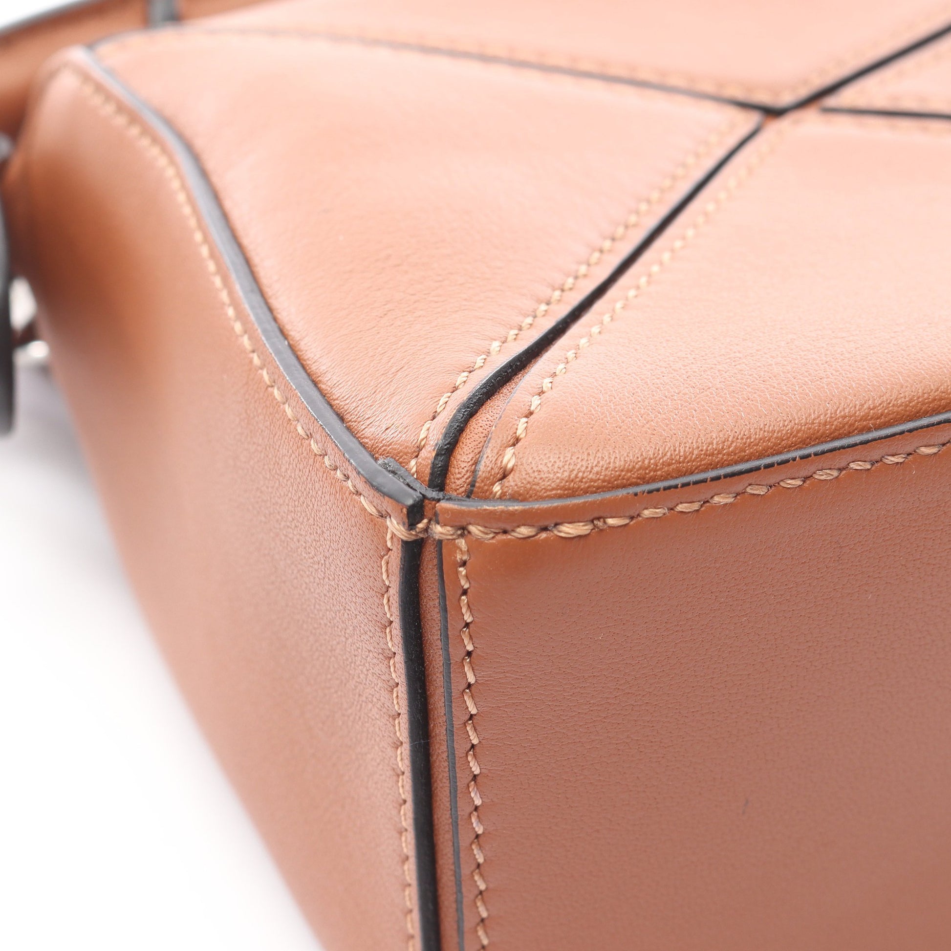 パズルバッグ ミニ 2WAY ハンドバッグ レザー ブラウン ロエベ バッグ LOEWE