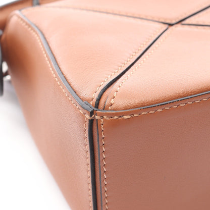 パズルバッグ ミニ 2WAY ハンドバッグ レザー ブラウン ロエベ バッグ LOEWE
