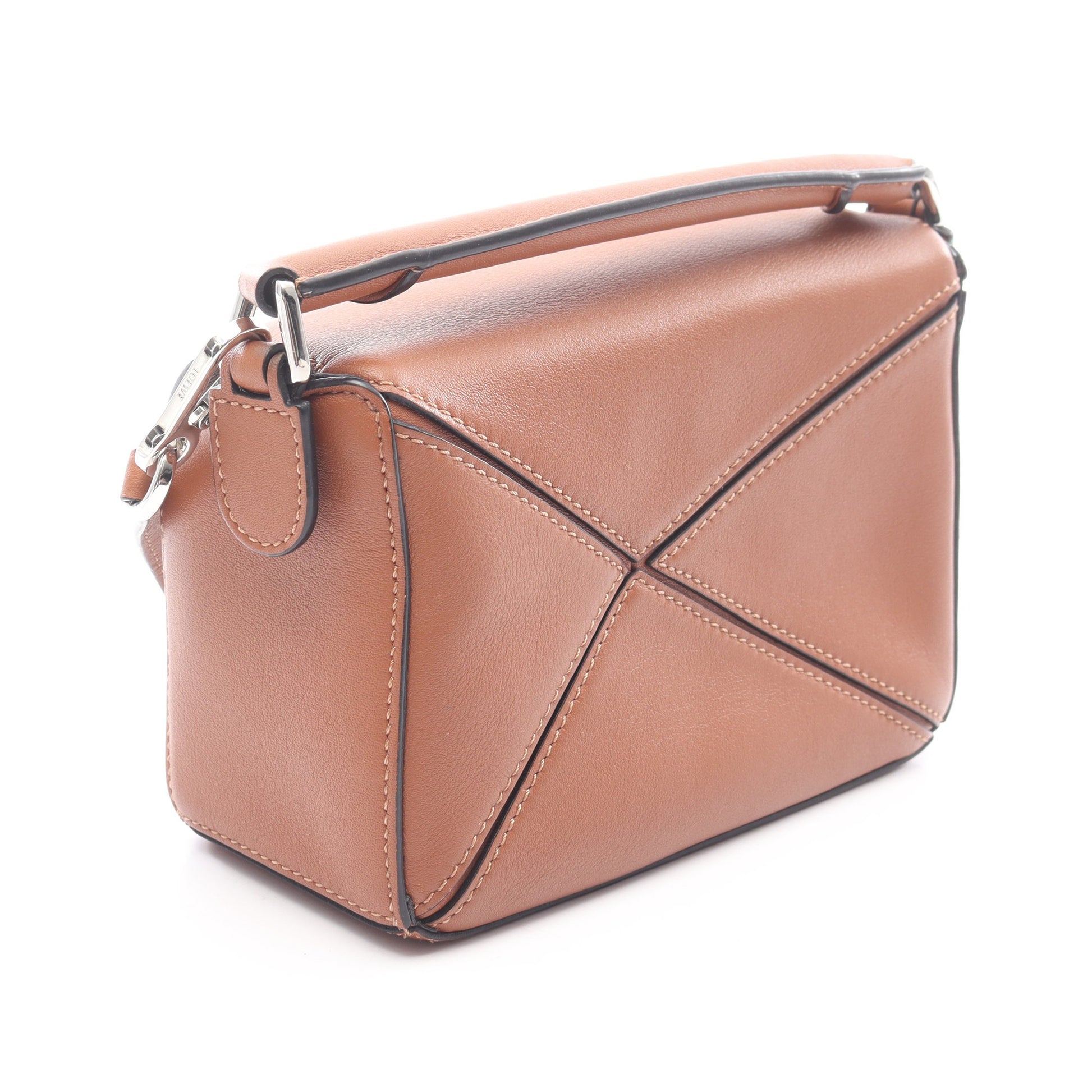 パズルバッグ ミニ 2WAY ハンドバッグ レザー ブラウン ロエベ バッグ LOEWE