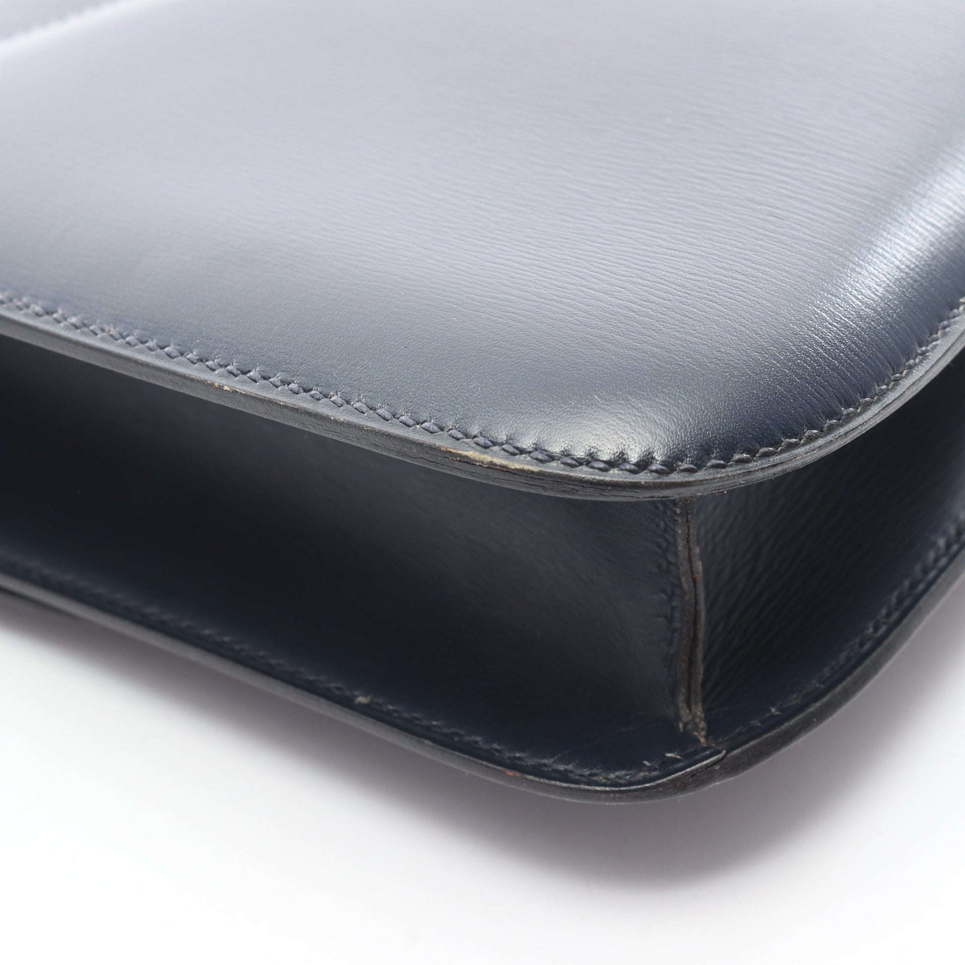 コンスタンス23 ブルーネイビー ショルダーバッグ ボックスカーフ ネイビー ゴールド金具 ○I刻印 エルメス バッグ HERMES