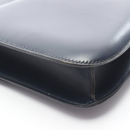 コンスタンス23 ブルーネイビー ショルダーバッグ ボックスカーフ ネイビー ゴールド金具 ○I刻印 エルメス バッグ HERMES