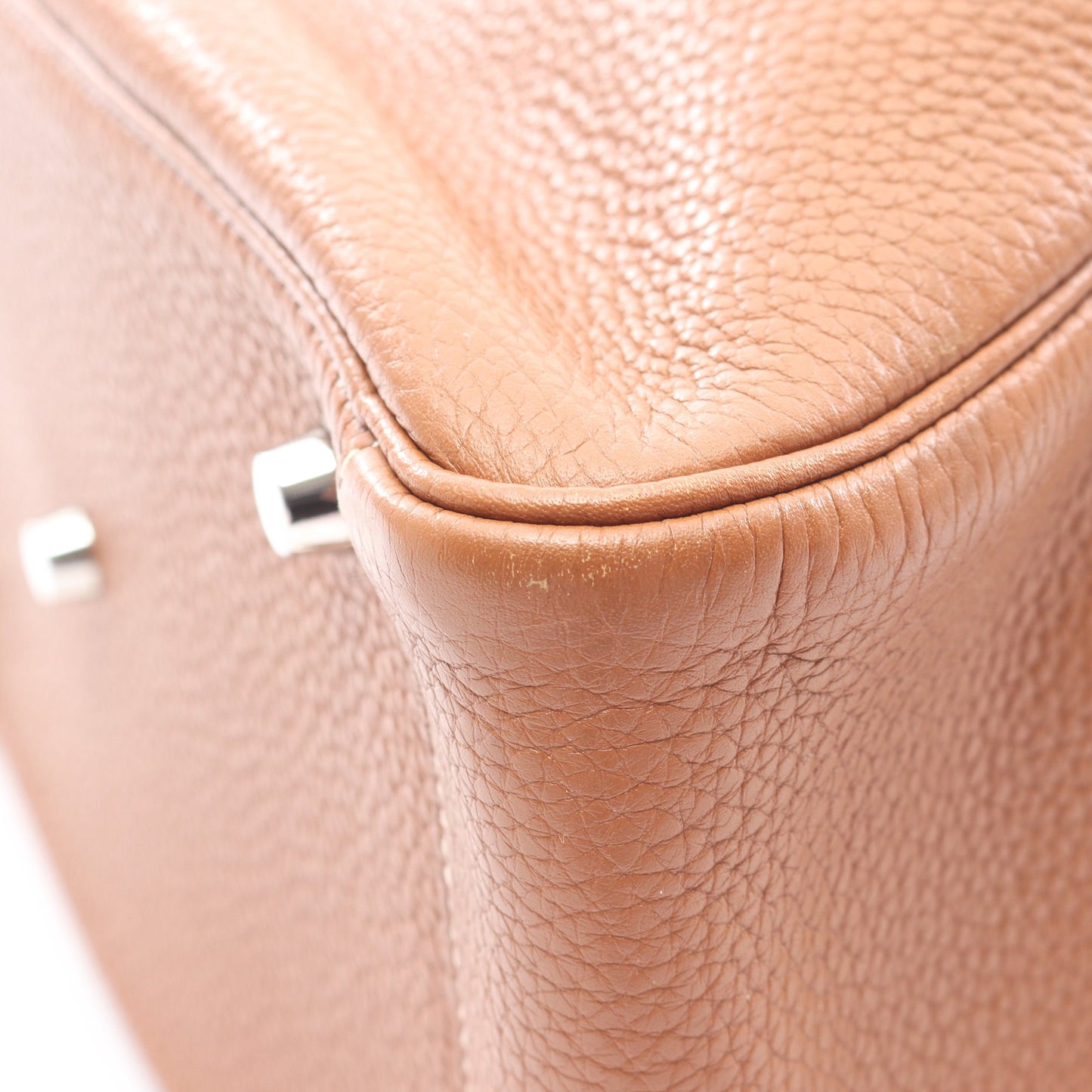 リンディ30 ゴールド ショルダーバッグ トリヨンクレマンス ブラウン シルバー金具 □P刻印 エルメス バッグ HERMES
