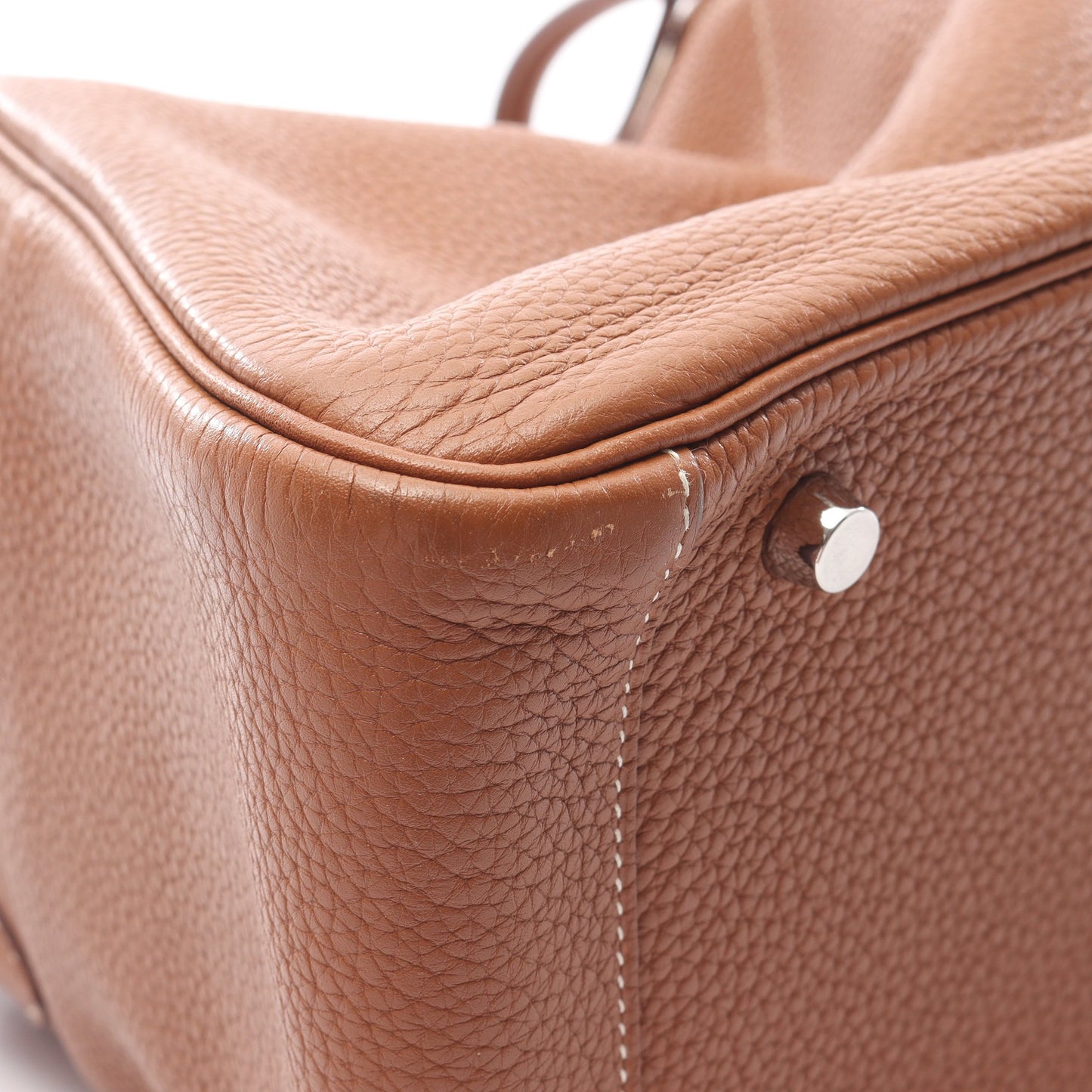 リンディ30 ゴールド ショルダーバッグ トリヨンクレマンス ブラウン シルバー金具 □P刻印 エルメス バッグ HERMES